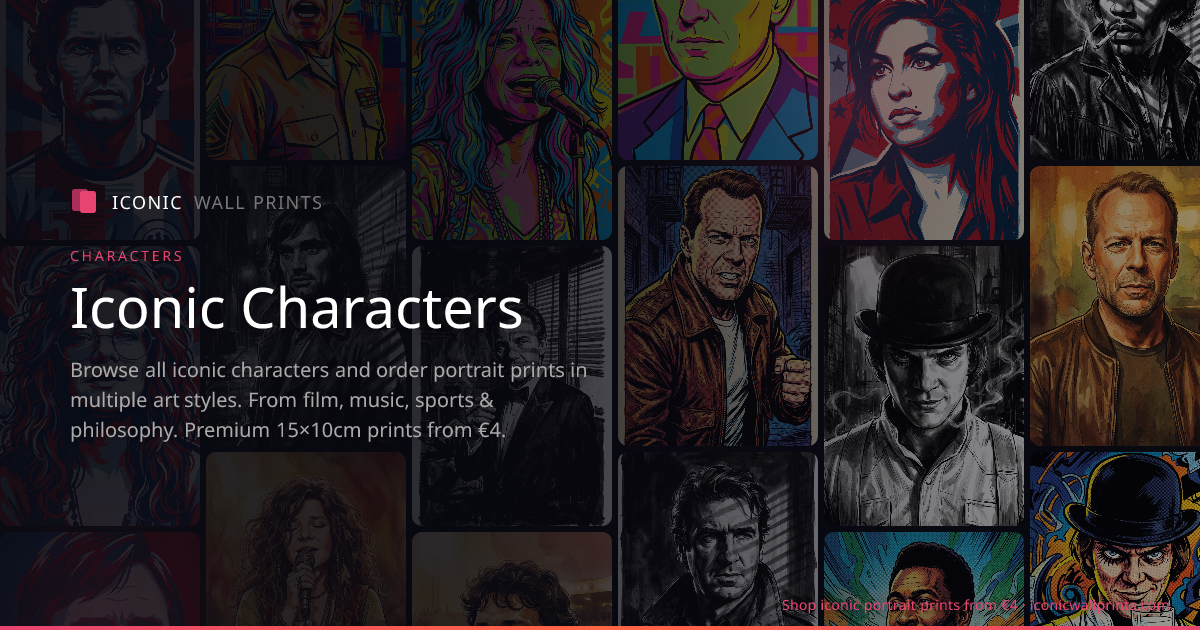 Iconic Characters | Iconic Wall Prints